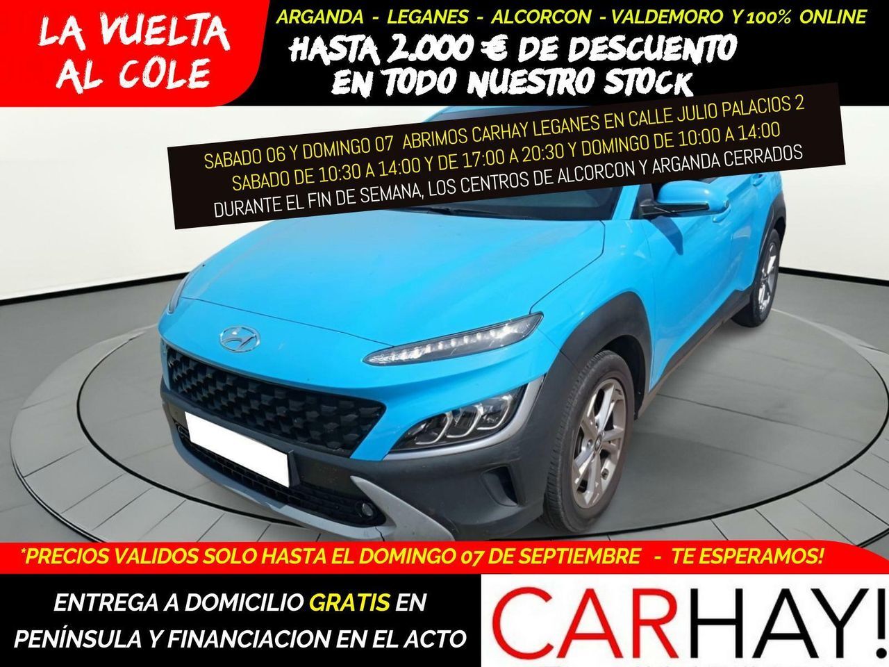 HYUNDAI Kona (1.0T-GDI EDITON 30 120CV) en Madrid