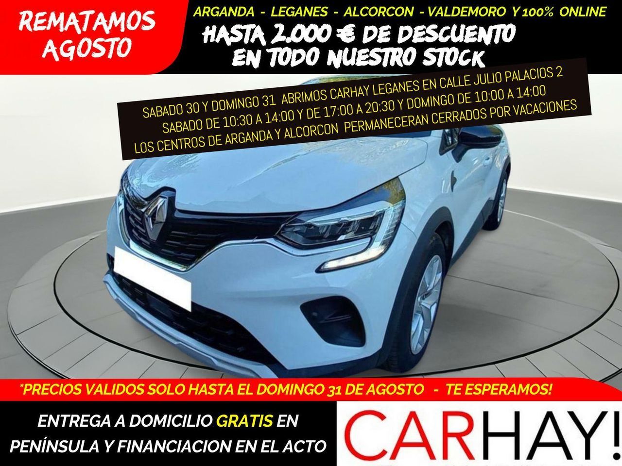 RENAULT Captur (Intens Tce 74kw (100cv) Glp) en Madrid