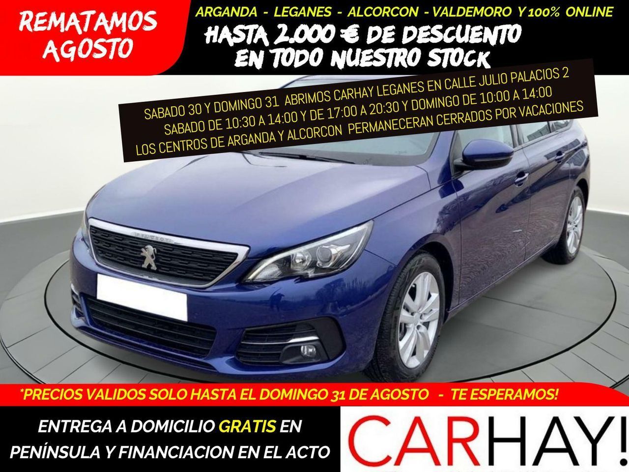 PEUGEOT 308 (SW 1.5 BlueHDi 130ch S&S Active Business) en Madrid