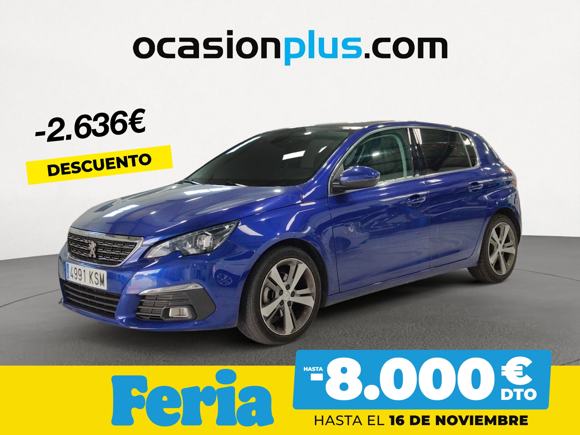 PEUGEOT 308 (BlueHDi 120 Allure EAT6 88 kW (120 CV)) en Madrid