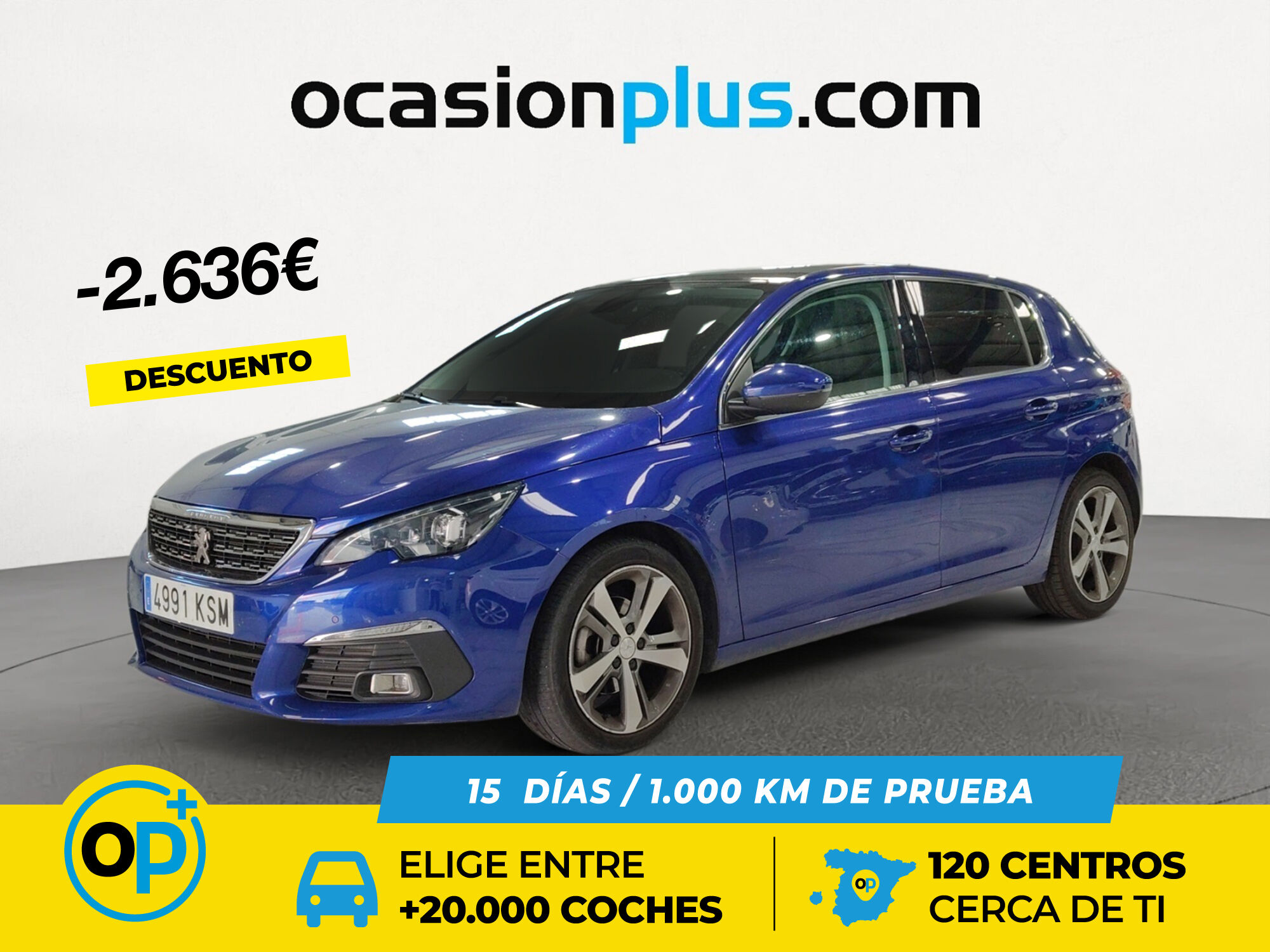 PEUGEOT 308 (BlueHDi 120 Allure EAT6 88 kW (120 CV)) en Madrid