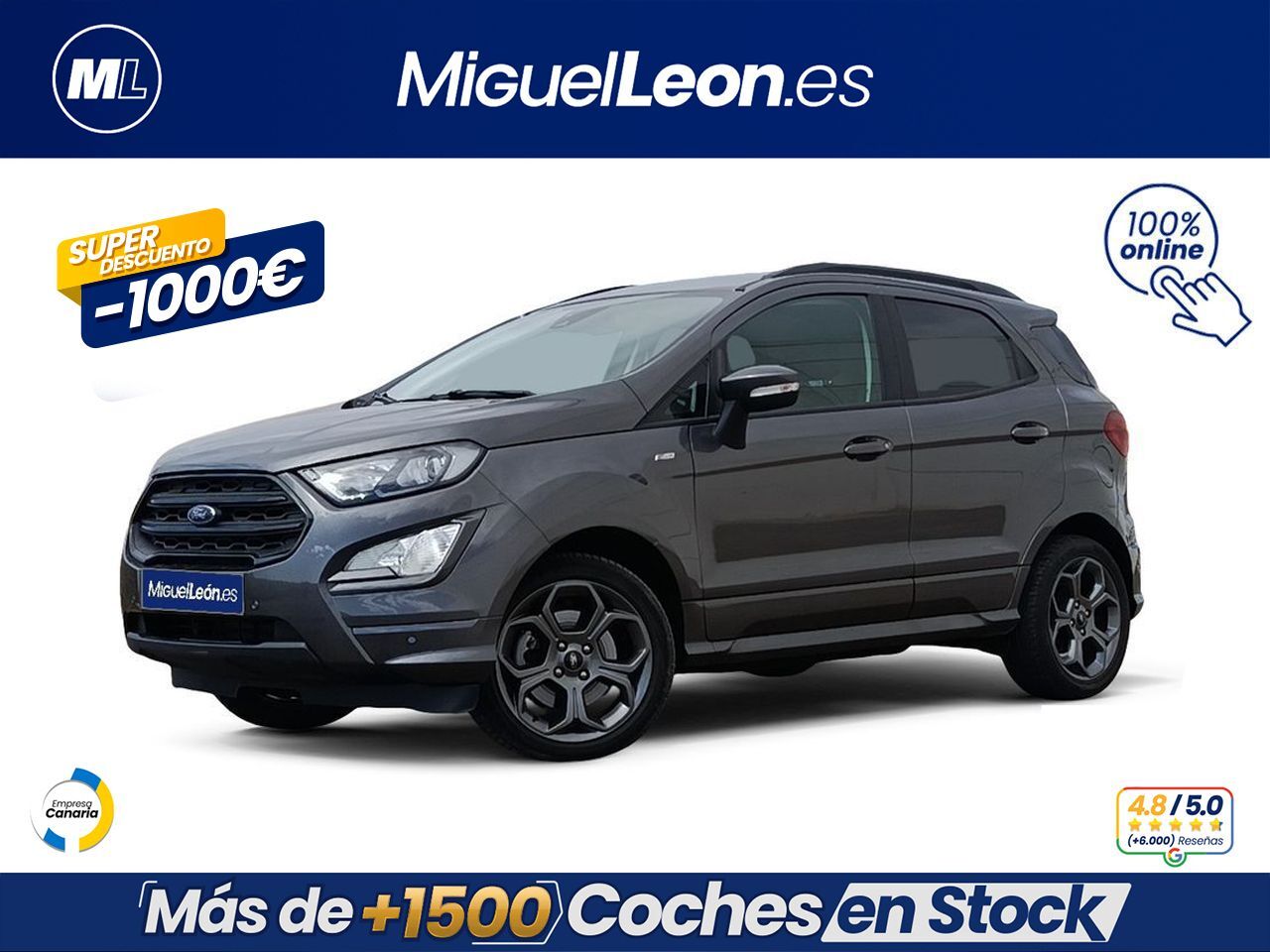 FORD EcoSport (1.0T EcoBoost 92kW (125CV) S&S ST Line) en Palmas, Las