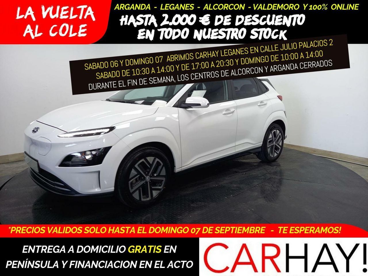 HYUNDAI Kona (TODOTERRENO 150KW EV MAXX) en Madrid