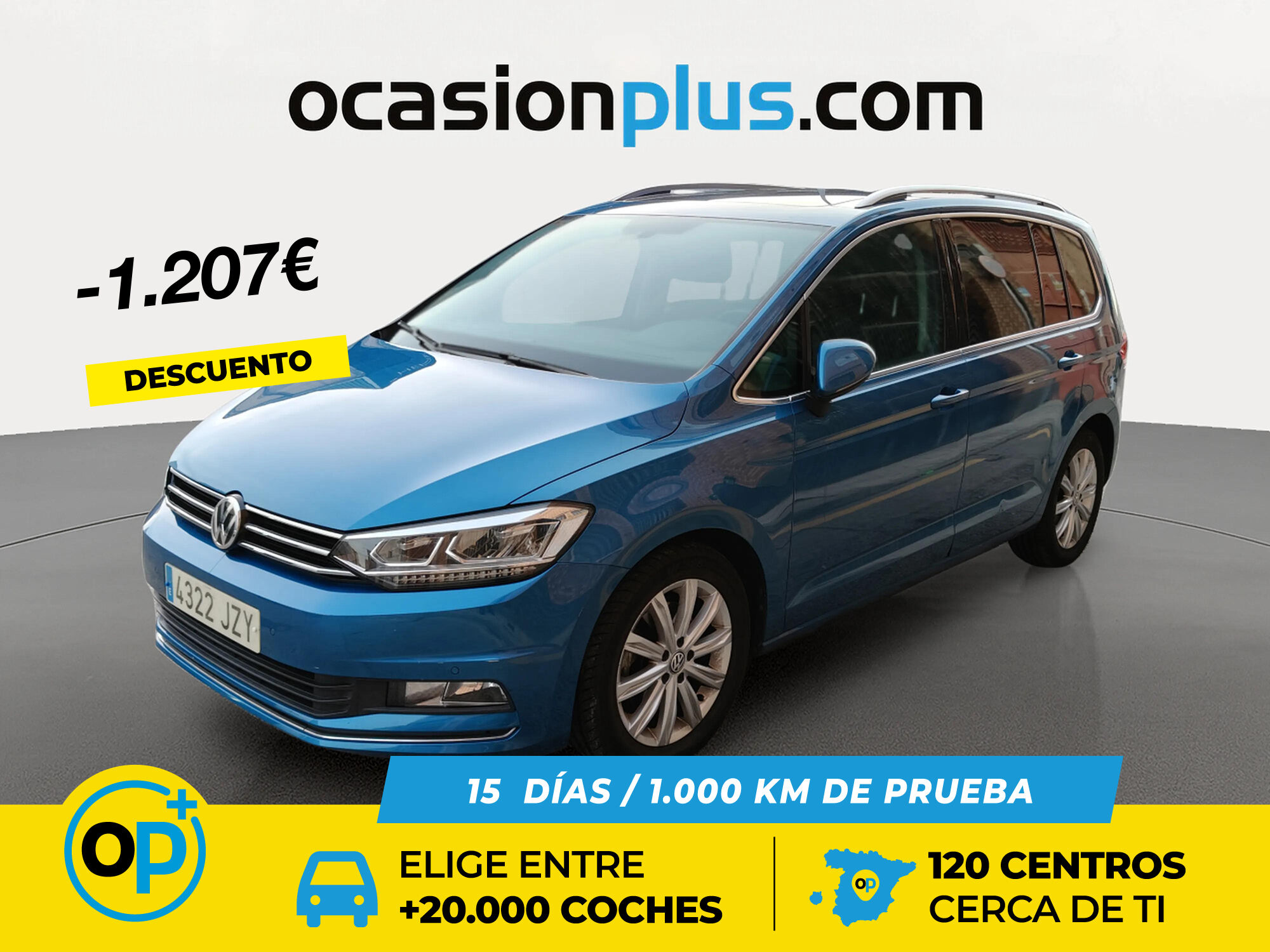 VOLKSWAGEN Touran (Sport 1.6 TDI 85 kW (115 CV)) en Madrid