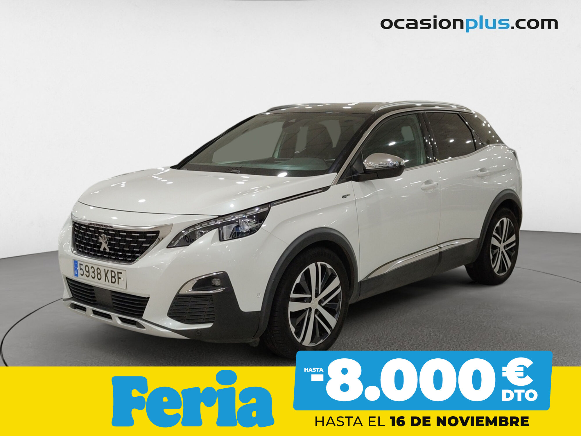 PEUGEOT 3008 (BlueHDi 180 S&S GT EAT6 133 kW (180 CV)) en Madrid