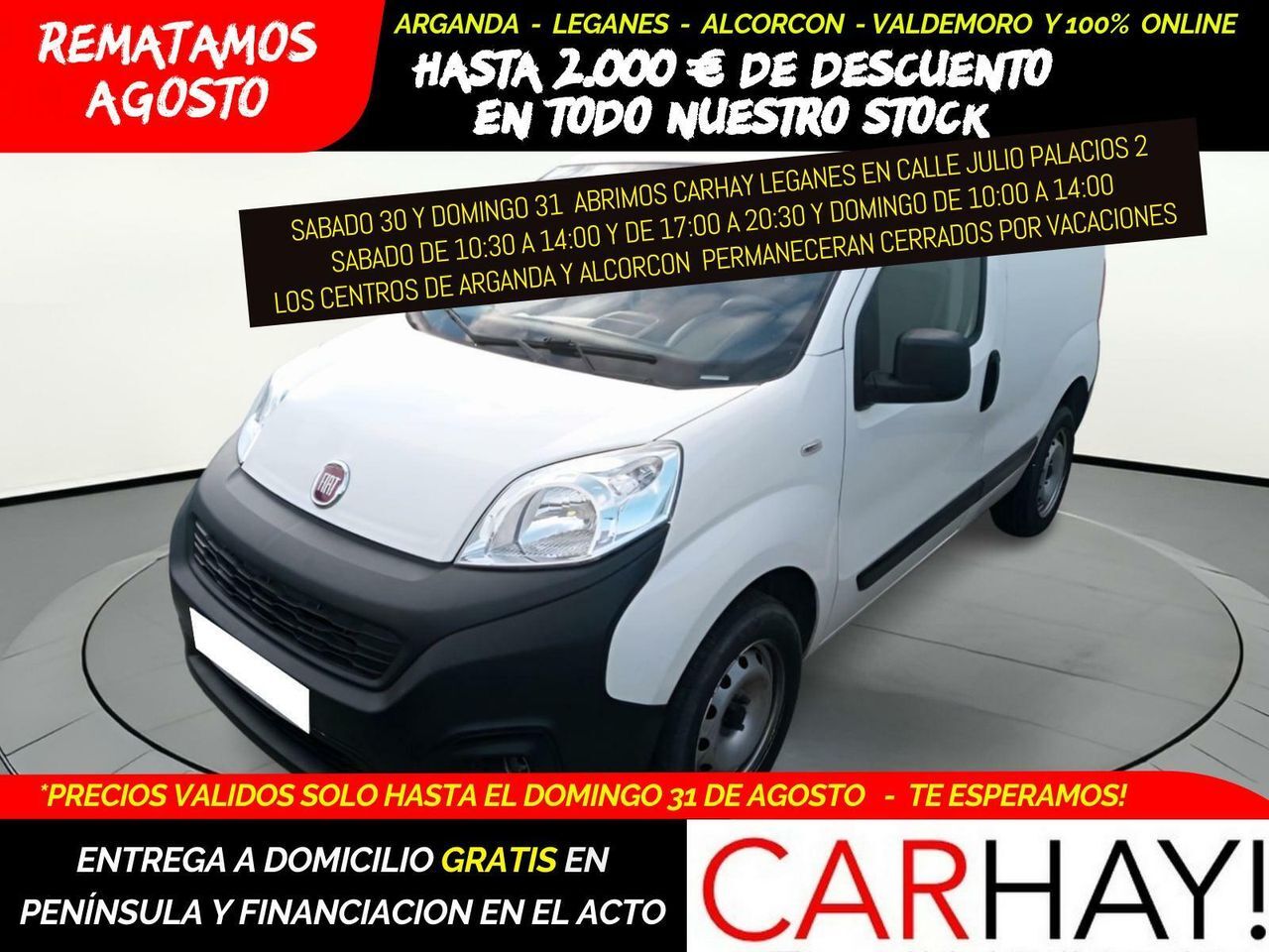 FIAT Fiorino (FIAT FIORINO CARGO KASTEN 1.4 NATURAL PO) en Madrid