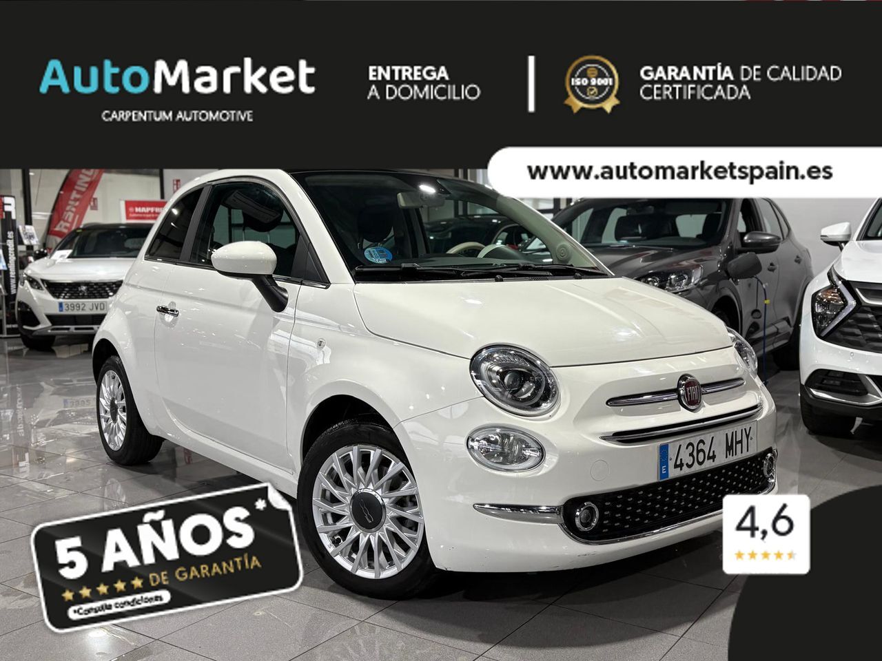 FIAT 500 (MONOT	MONOTRIM 1.0 HYBRID 51KW (70 CV)) en Lugo