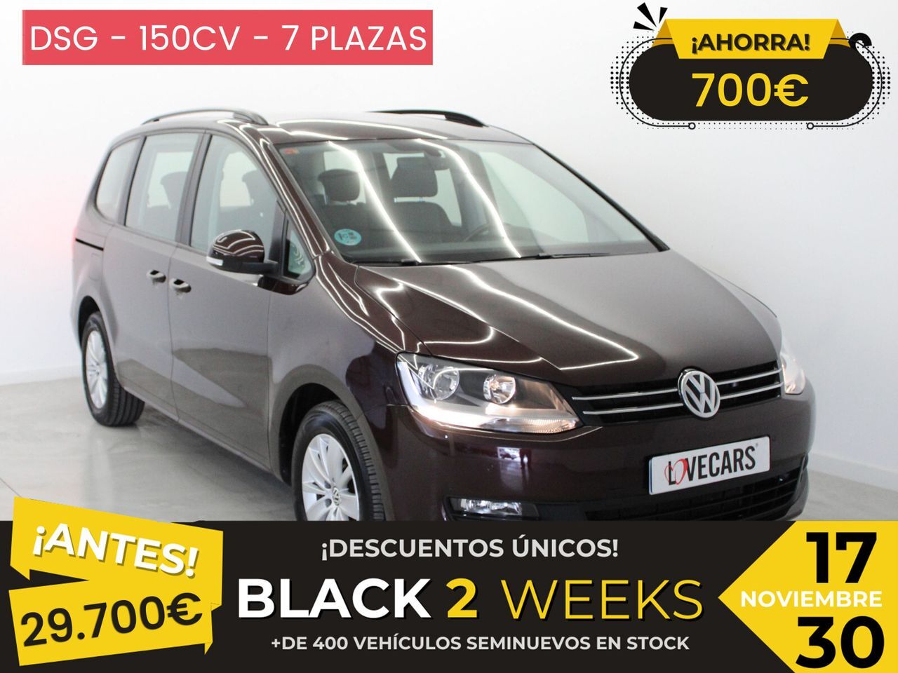 VOLKSWAGEN Sharan (Edition 2.0 TDI 110kW (150CV) DSG) en Pontevedra