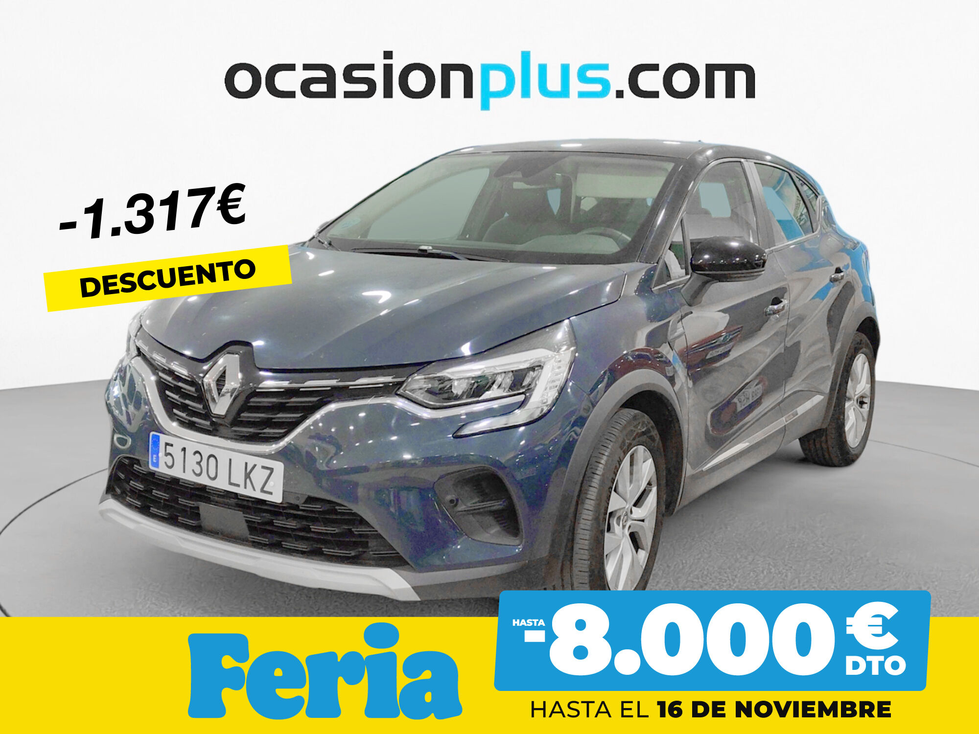 RENAULT Captur (Intens TCe 74 kW (100 CV)) en Madrid