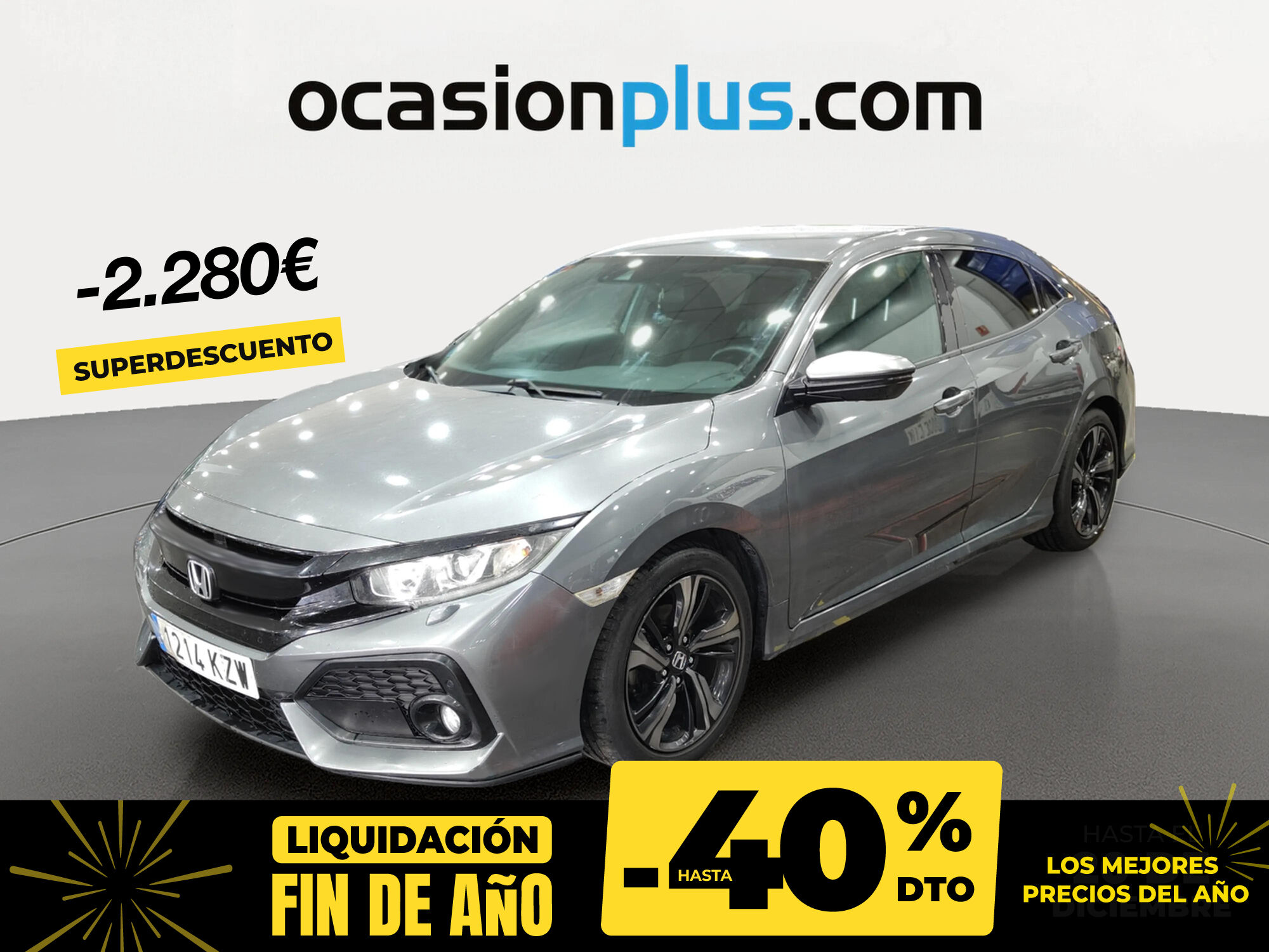 HONDA Civic (1.0 I-VTEC TURBO Elegance Navi CVT 95 kW (129 CV)) en Madrid