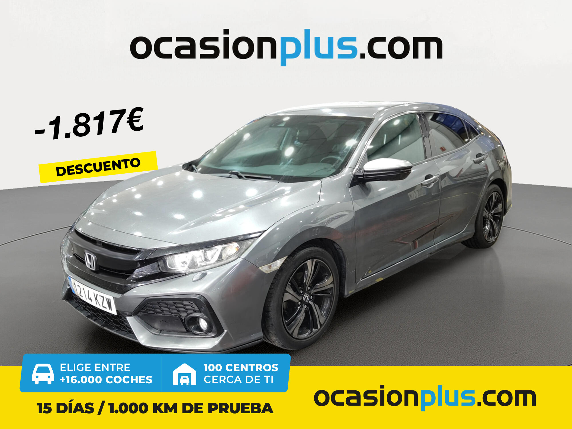 HONDA Civic (1.0 I-VTEC TURBO Elegance Navi CVT 95 kW (129 CV)) en Madrid