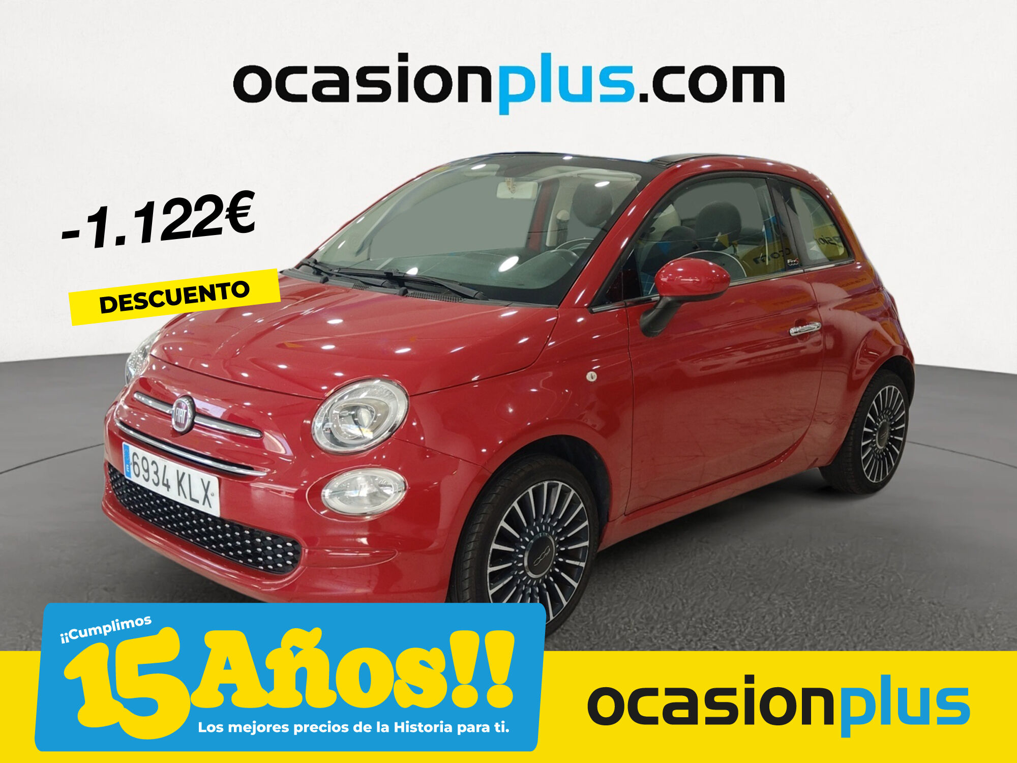 FIAT 500 (1.2 8v Cabrio Lounge 51 kW (69 CV)) en Madrid
