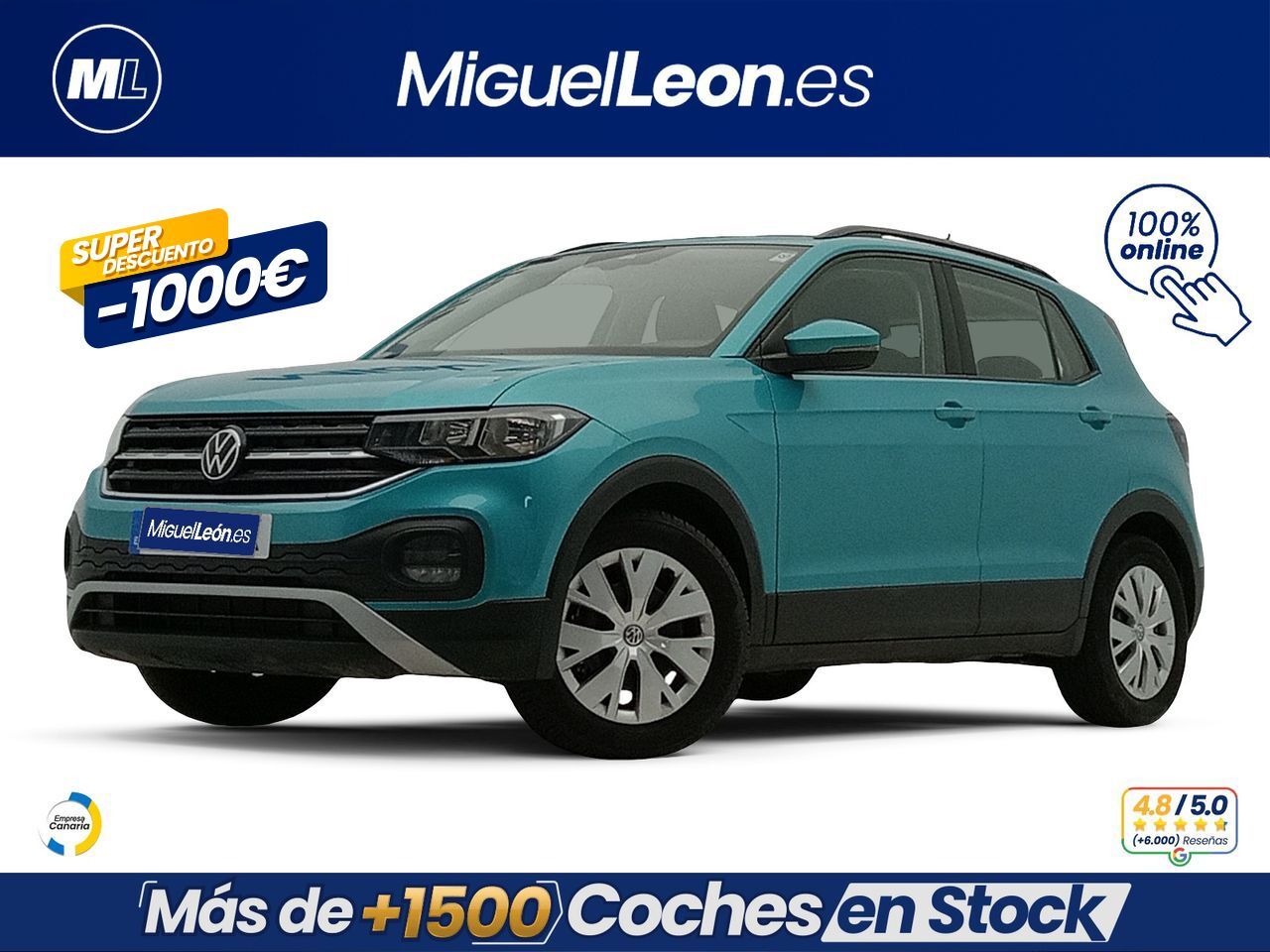 VOLKSWAGEN T-Cross (Advance 1.0 TSI 81kW (110CV)) en Palmas, Las