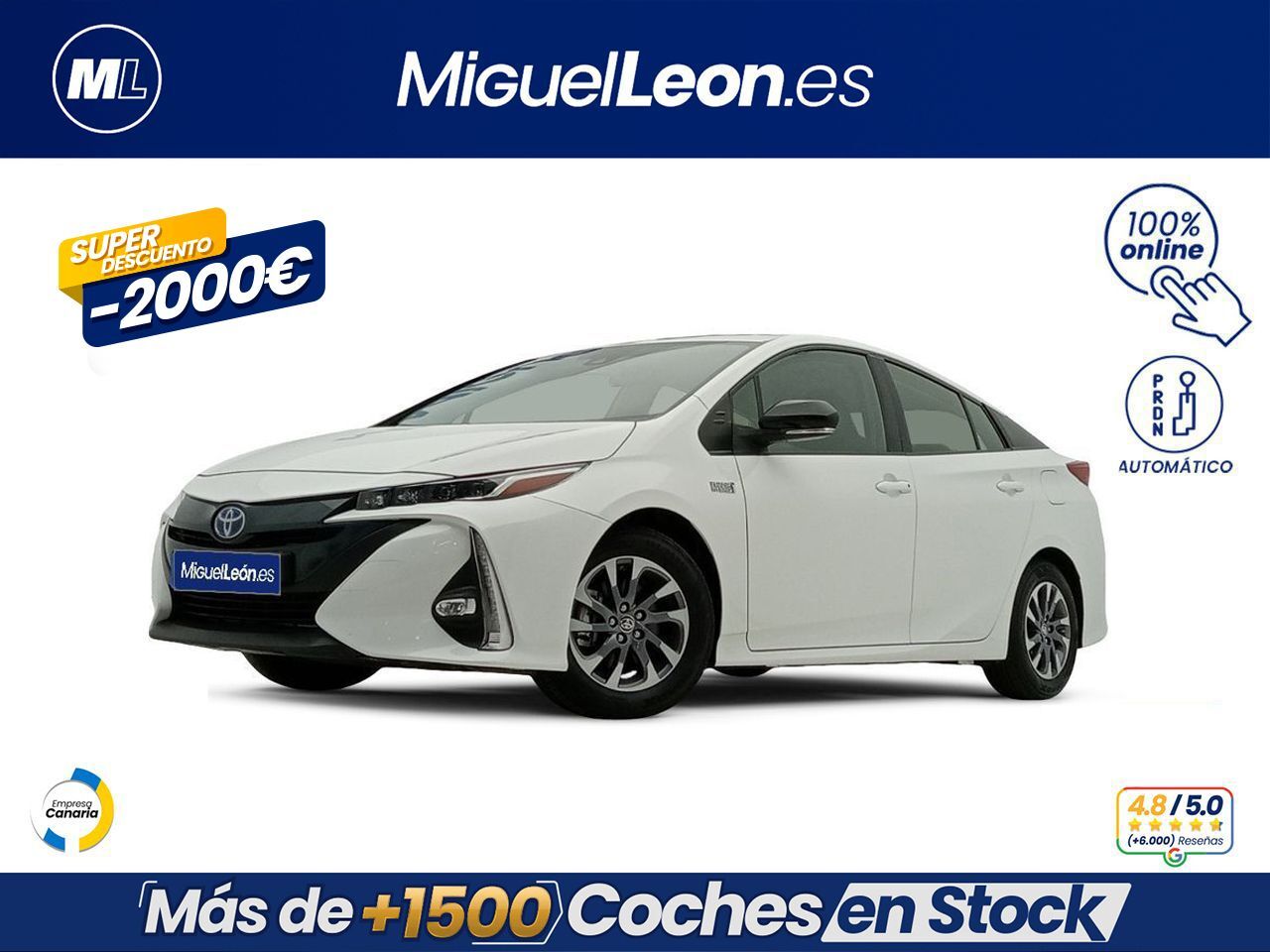 TOYOTA Prius (Plug-In 125PH Advance) en Palmas, Las