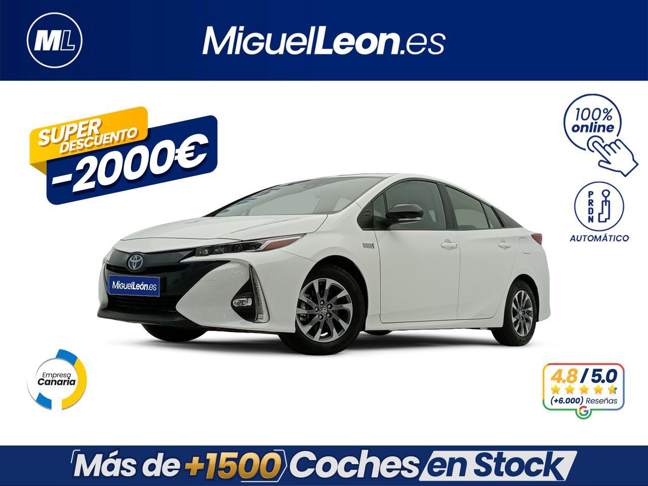 TOYOTA Prius (Plug-In 125PH Advance) en Palmas, Las