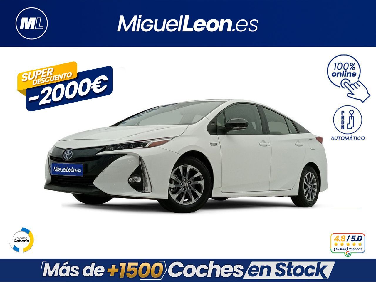 TOYOTA Prius (Plug-In 125PH Advance) en Palmas, Las