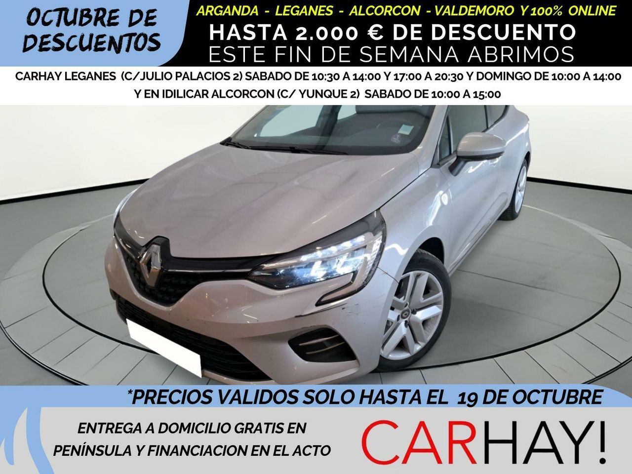 RENAULT Clio (V BUSINESS 1.6 E-TECH HYBRID 140CV BVA6) en Madrid