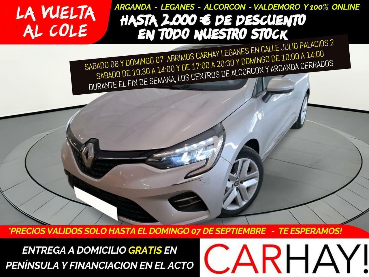 RENAULT Clio (V BUSINESS 1.6 E-TECH HYBRID 140CV BVA6) en Madrid