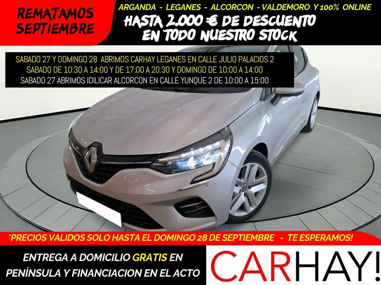 RENAULT Clio (V BUSINESS 1.6 E-TECH HYBRID 140CV BVA6) en Madrid