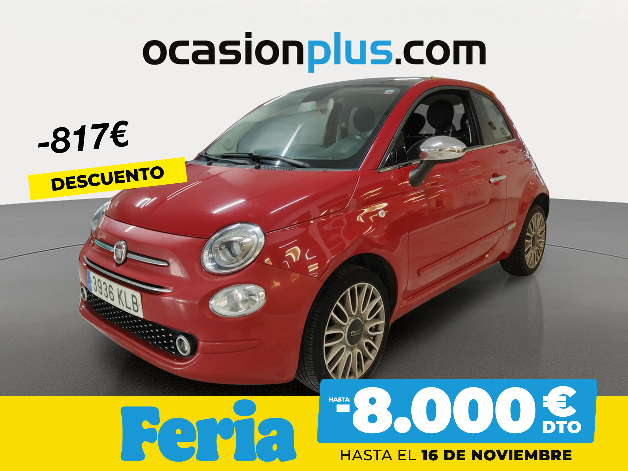 FIAT 500 (1.2 8v Lounge 51 kW (69 CV)) en Madrid