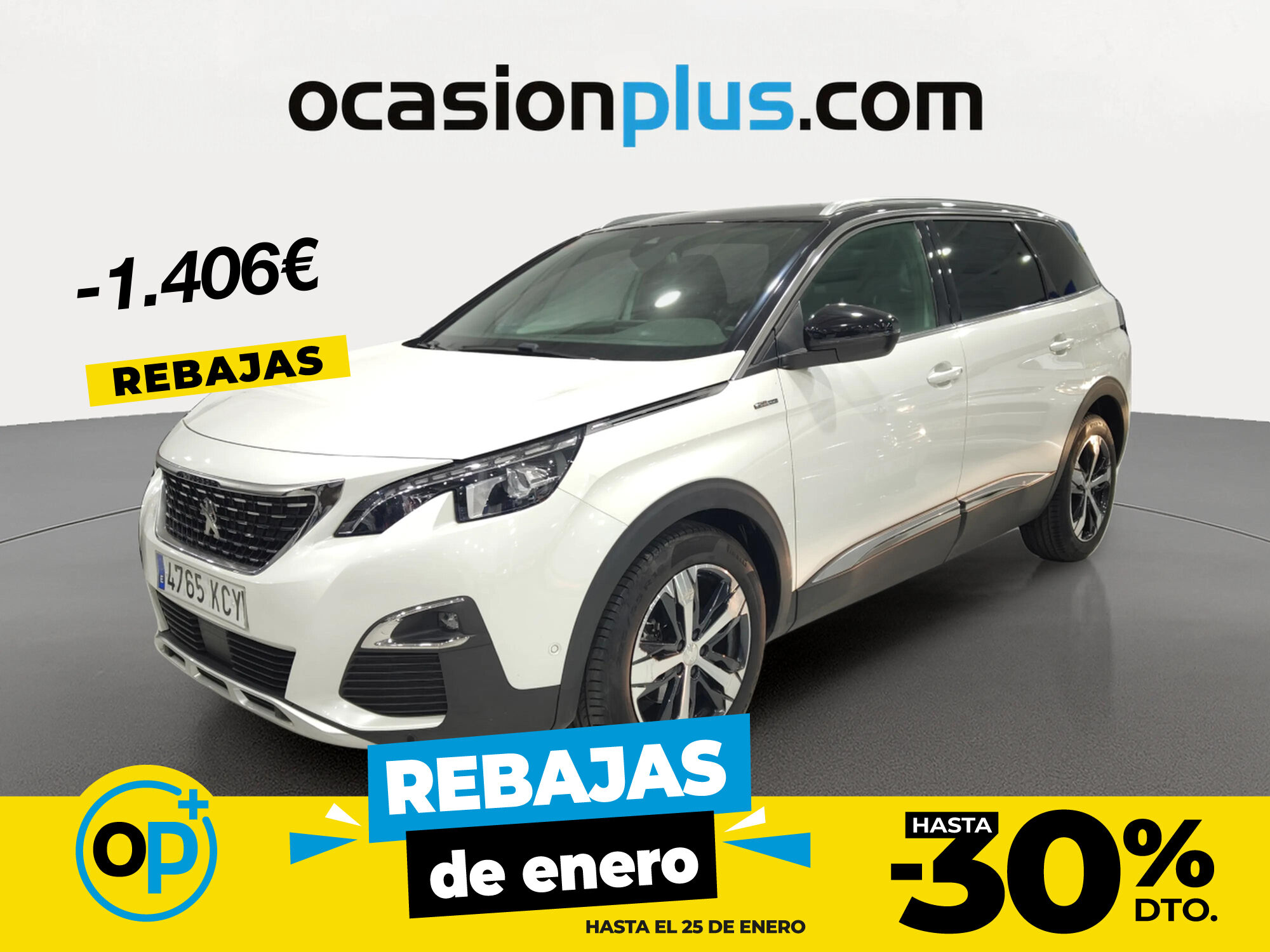 PEUGEOT 5008 (1.6 BlueHDi GT-Line S&S EAT6 7 Plazas 88 kW (120 CV)) en Madr