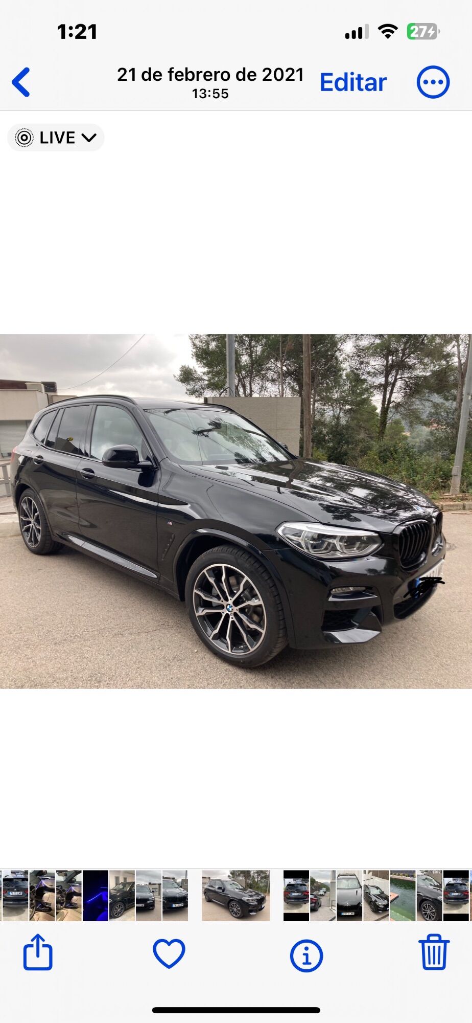 Foto del BMW X3 xDrive 20dA xLine M Sport