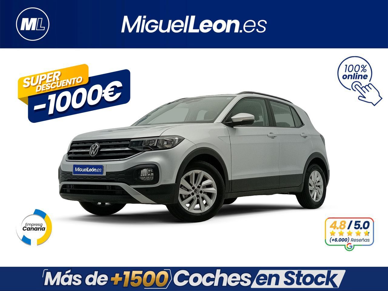 VOLKSWAGEN T-Cross (Advance 1.0 TSI 81kW (110CV)) en Palmas, Las