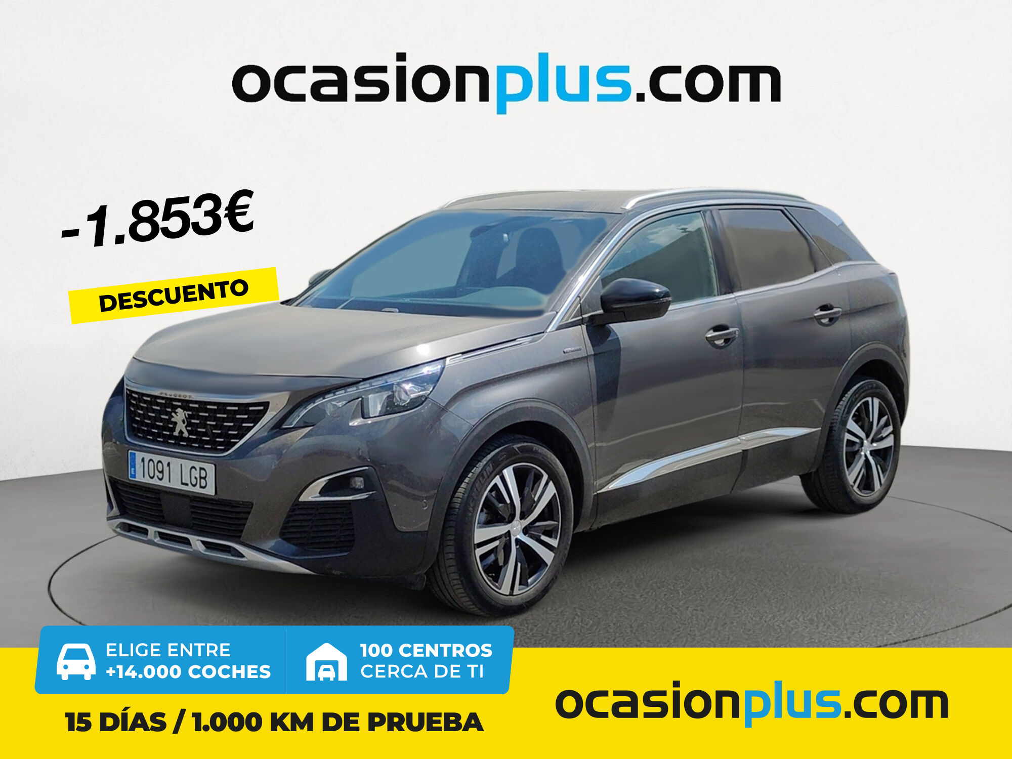 PEUGEOT 3008 (BlueHDI 130 S&S GT Line EAT8 96 kW (130 CV)) en Madrid