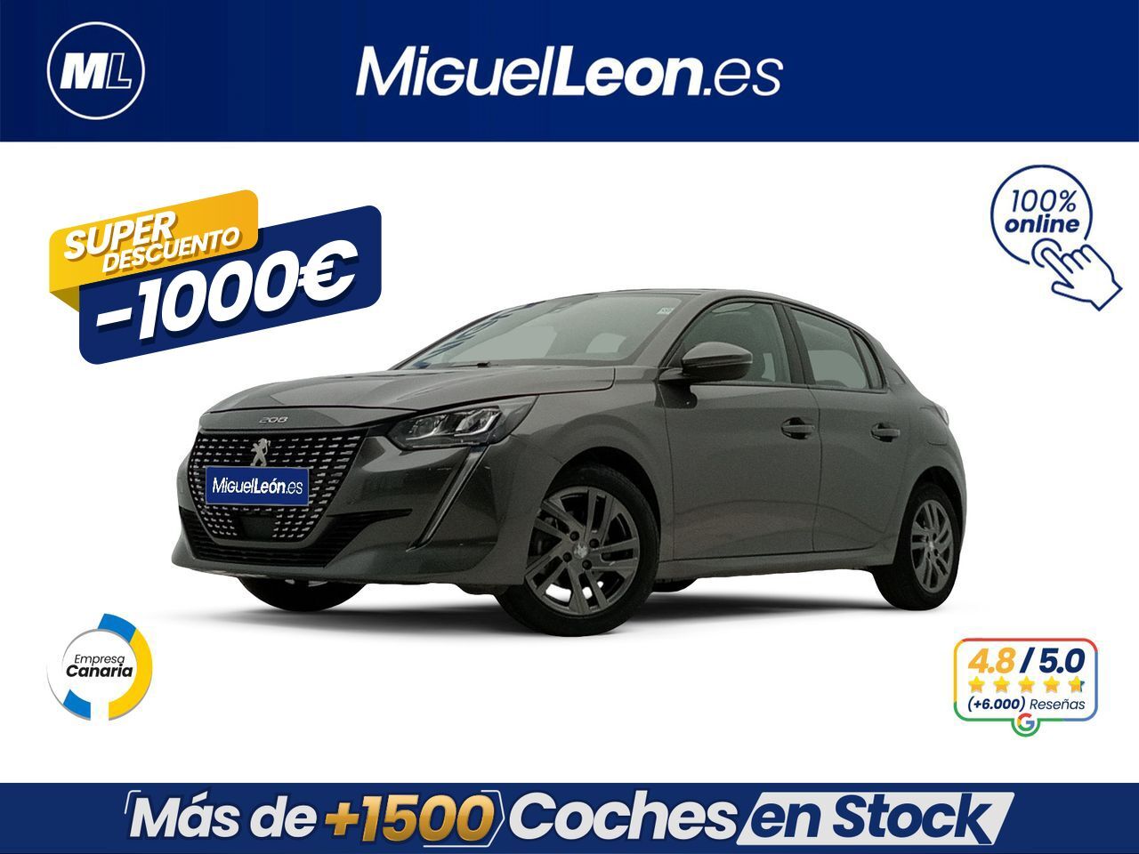 PEUGEOT 208 (PureTech 73kW (100CV) Active Pack) en Palmas, Las