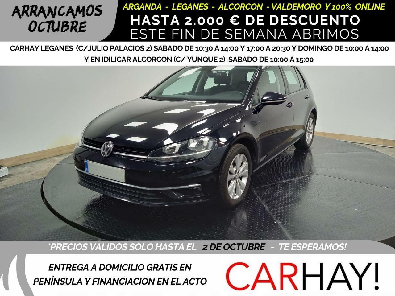 VOLKSWAGEN Golf (VII 1.0 TSI Comfortline OPF (EU6.2)) en Madrid