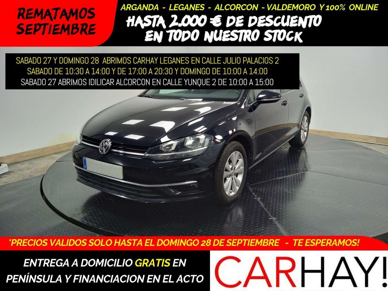 VOLKSWAGEN Golf (VII 1.0 TSI Comfortline OPF (EU6.2)) en Madrid