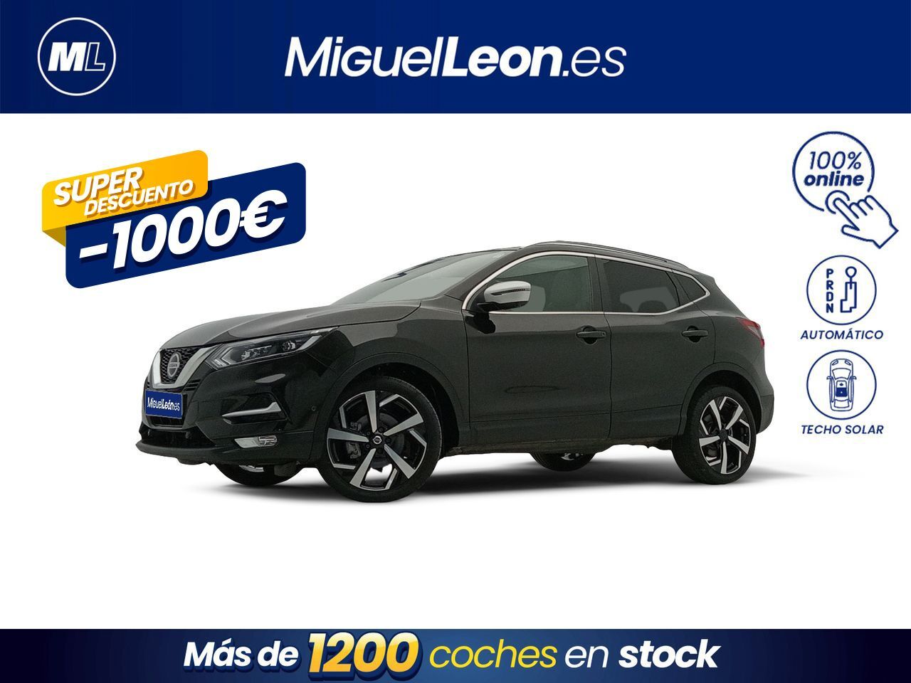 NISSAN Qashqai (DIG-T 117 kW (160 CV) E6D DCT TEKNA+) en Palmas, Las