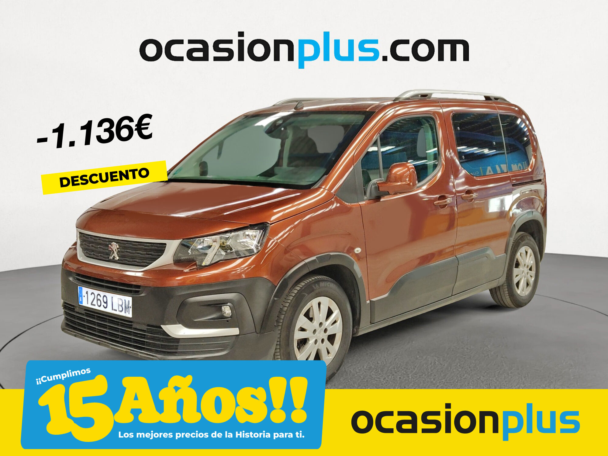 PEUGEOT Rifter (BlueHDi 130 S&S Active Standard NAV+ 96 kW (130 CV)) en Mad
