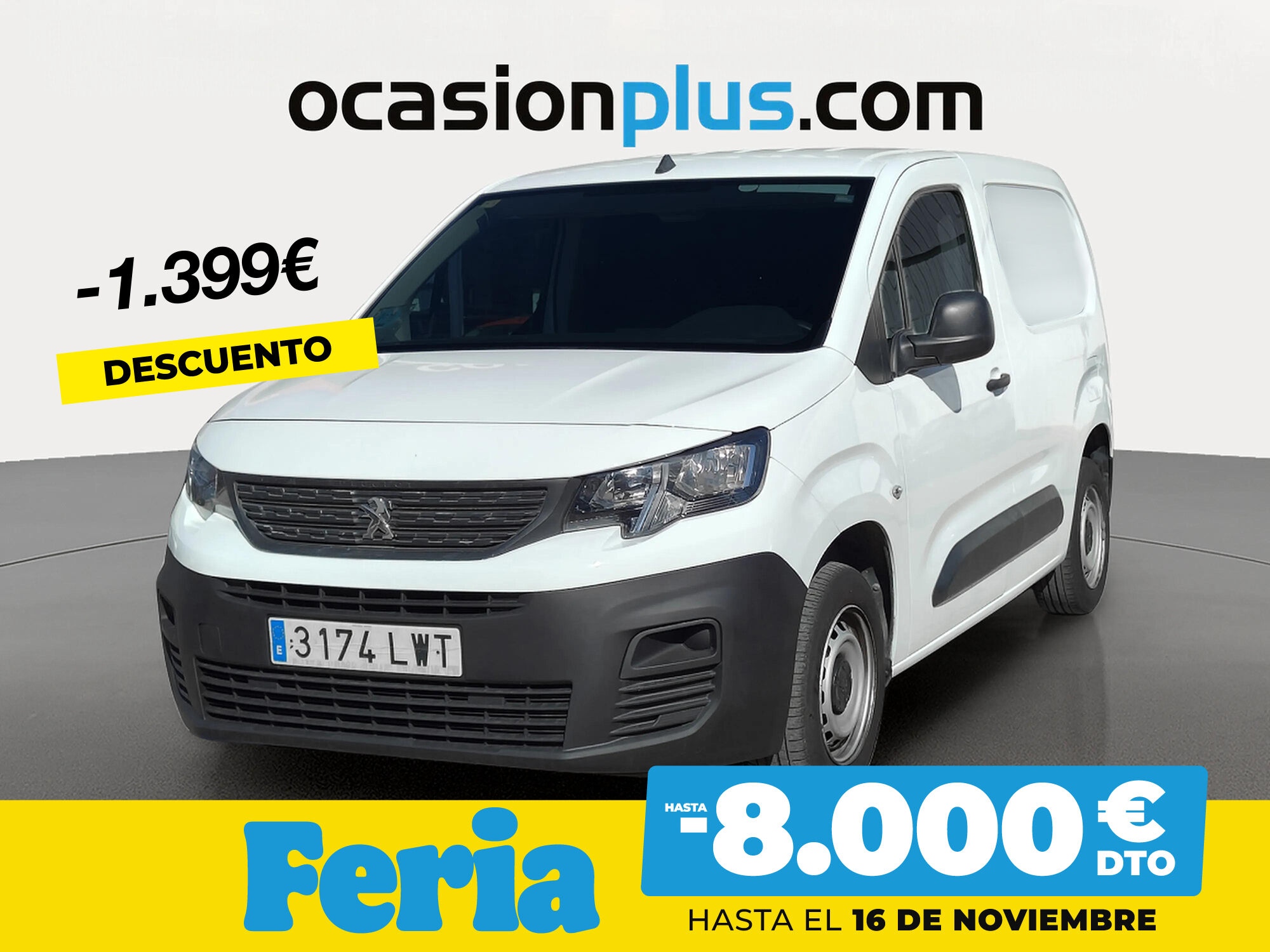 PEUGEOT Partner (Furgon BlueHDi 100 Pro Standard 600kg 73 kW (98 CV)) en Ma