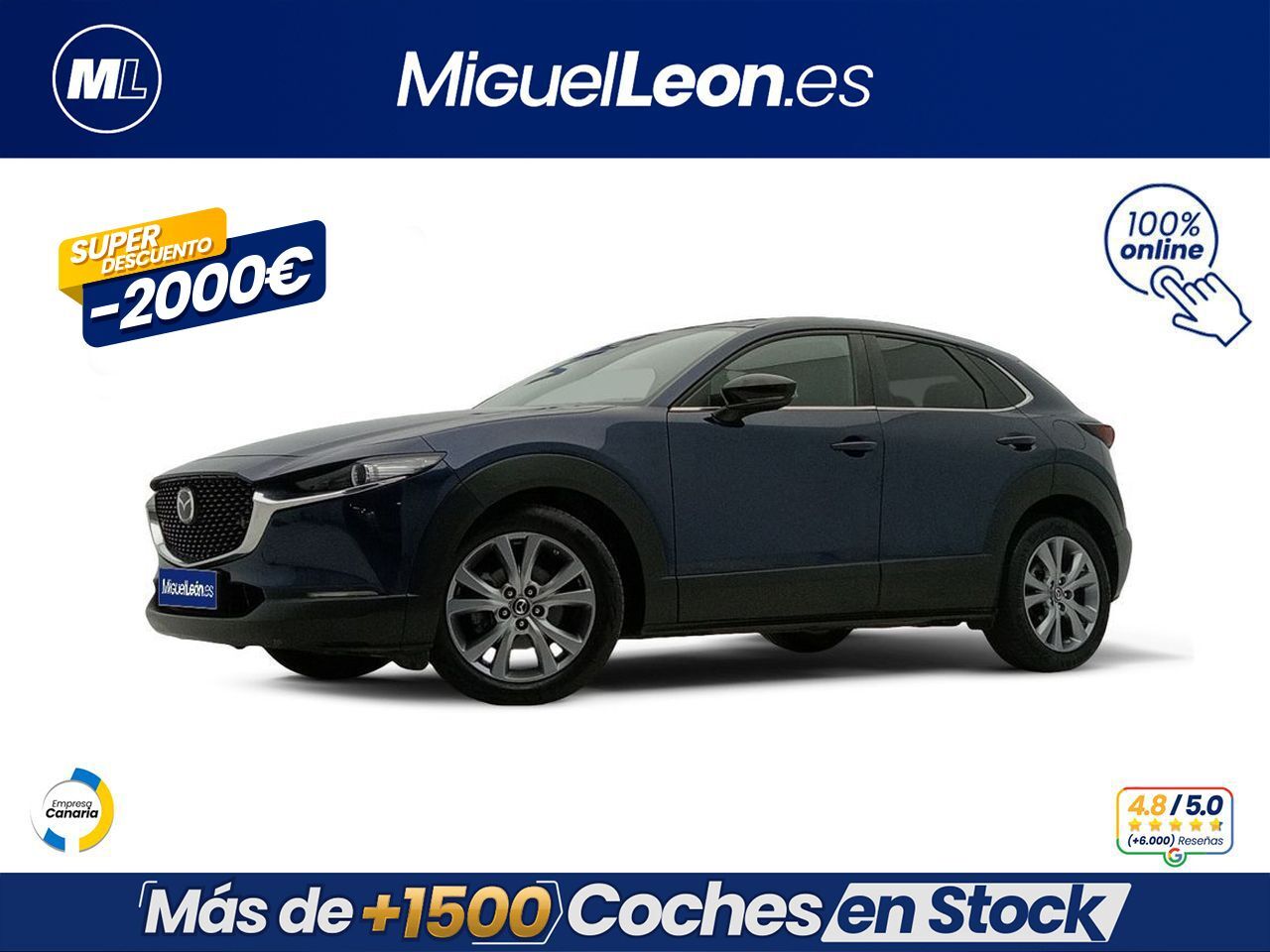 MAZDA CX-30 (e-SKYACTIV-G 2.0 90 kW 2WD Evolution) en Palmas, Las