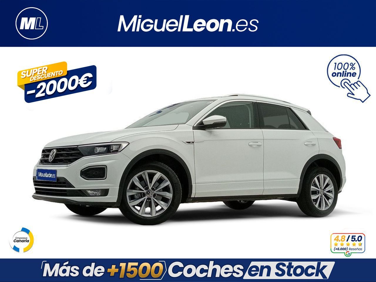 VOLKSWAGEN T-Roc (R-Line 1.5 TSI 110kW (150CV)) en Palmas, Las