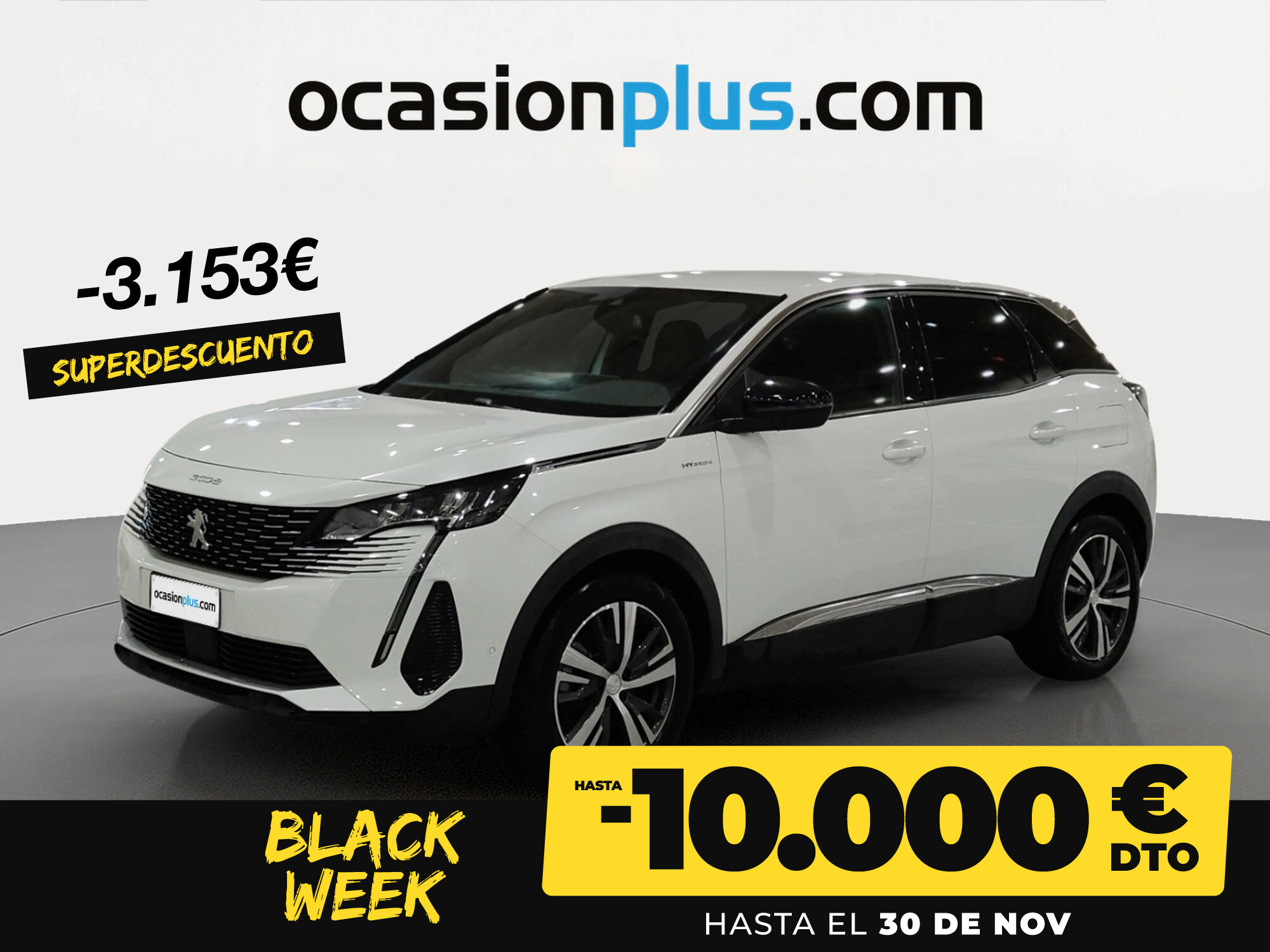 PEUGEOT 3008 (Hybrid 300 Allure Pack e-EAT8 221 kW (300 CV)) en Madrid