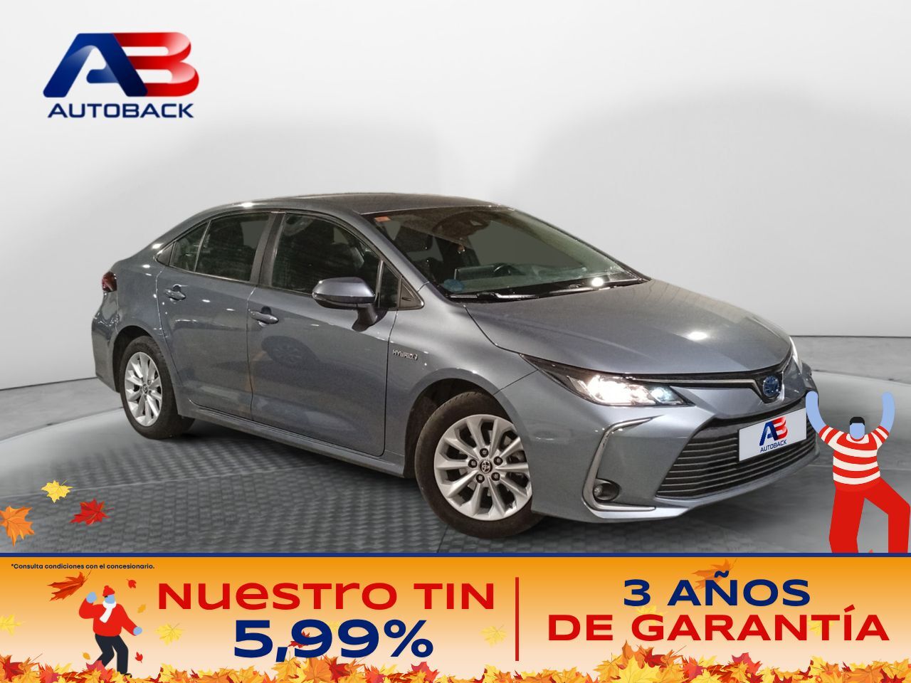 TOYOTA Corolla (1.8 125H BUSINESS P E-CVT SEDAN Rueda Re) en Madrid