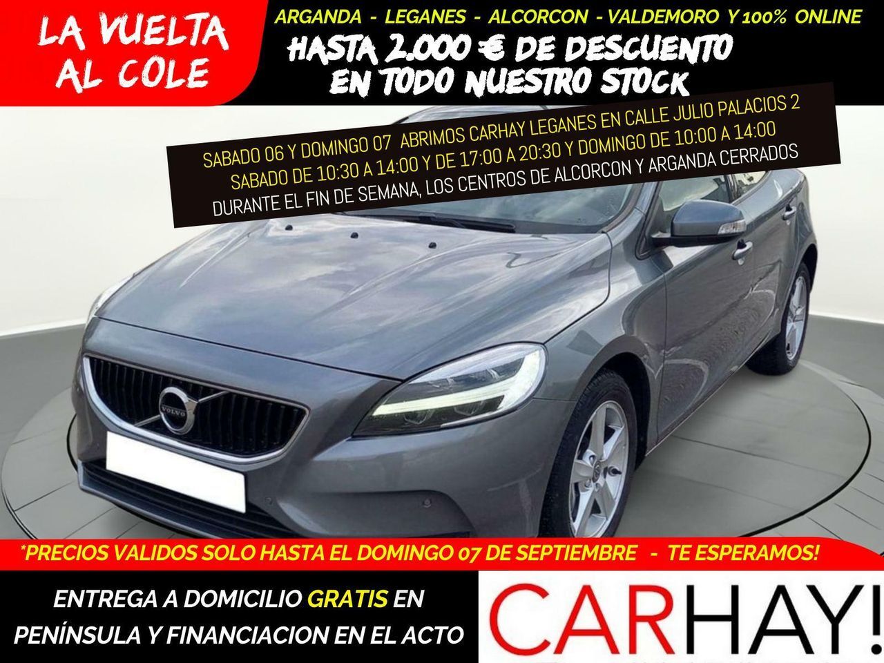 VOLVO V40 (1.5 T2 BLACK EDITION GEAR.GPF) en Madrid