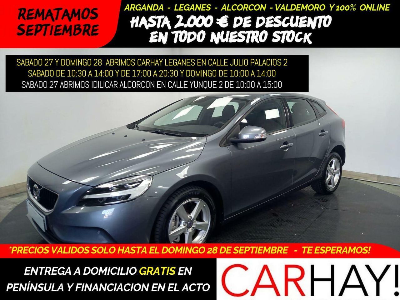 VOLVO V40 (1.5 T2 BLACK EDITION GEAR.GPF) en Madrid