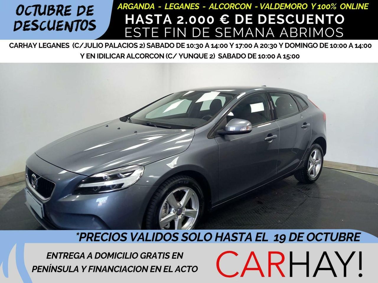 VOLVO V40 (1.5 T2 BLACK EDITION GEAR.GPF) en Madrid