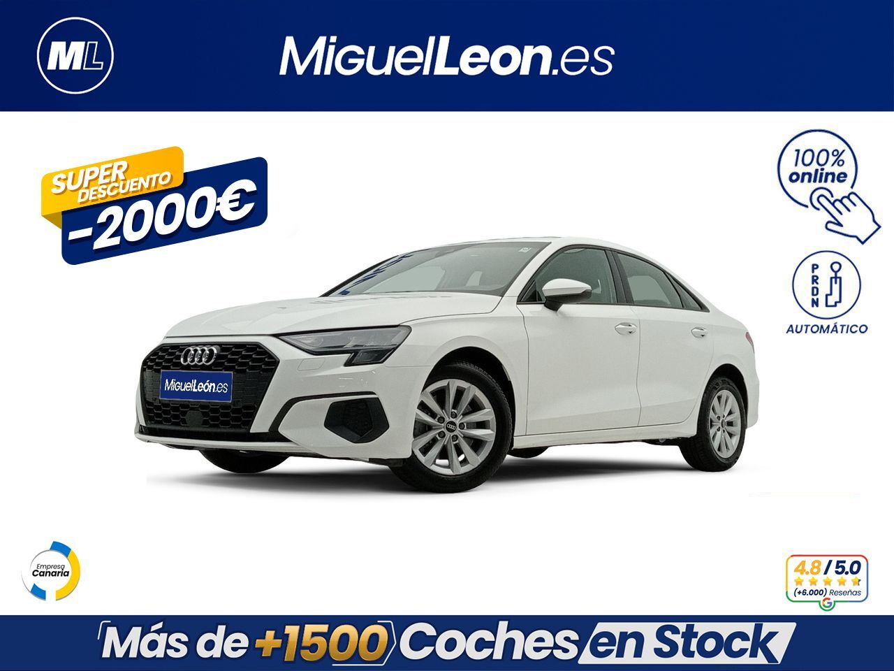 AUDI A3 (Sedan 30 TFSI 81kW (110CV) S tronic) en Palmas, Las