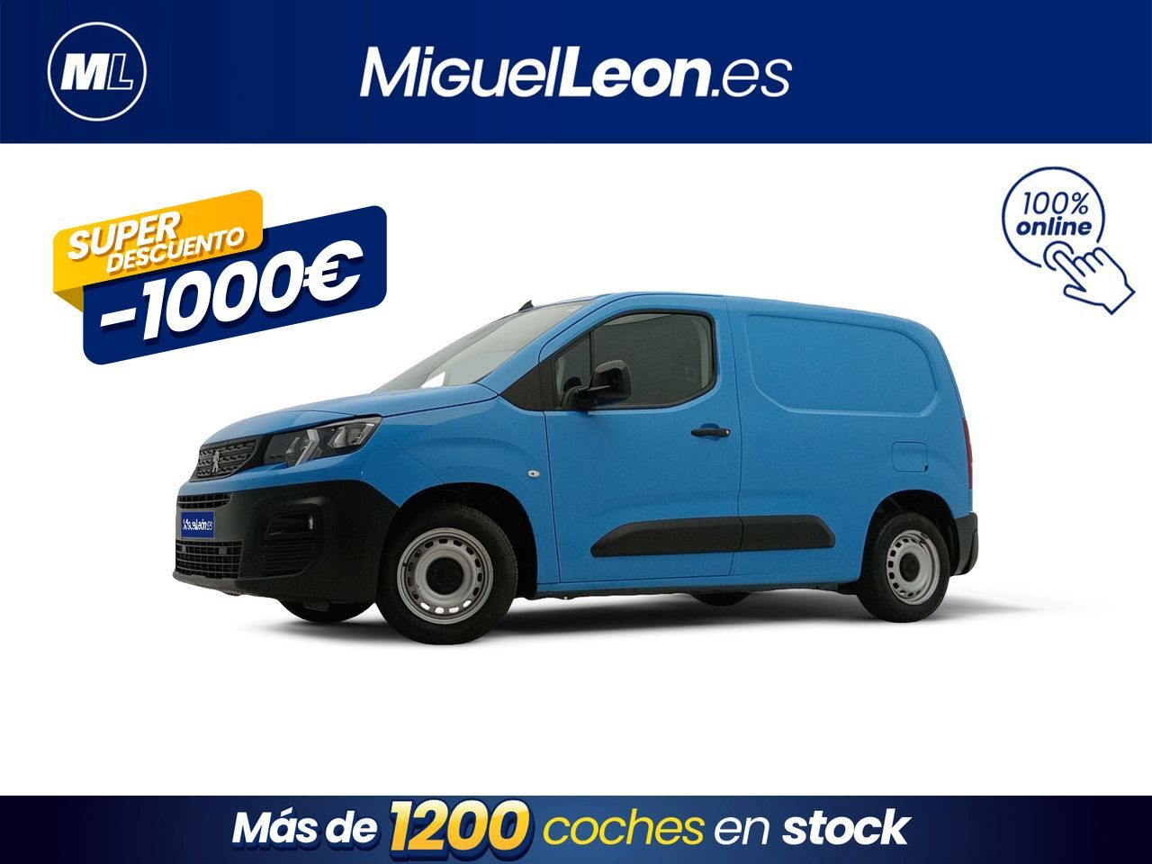 PEUGEOT Partner (Premium Standard 600kg Bluehdi 55kw) en Palmas, Las