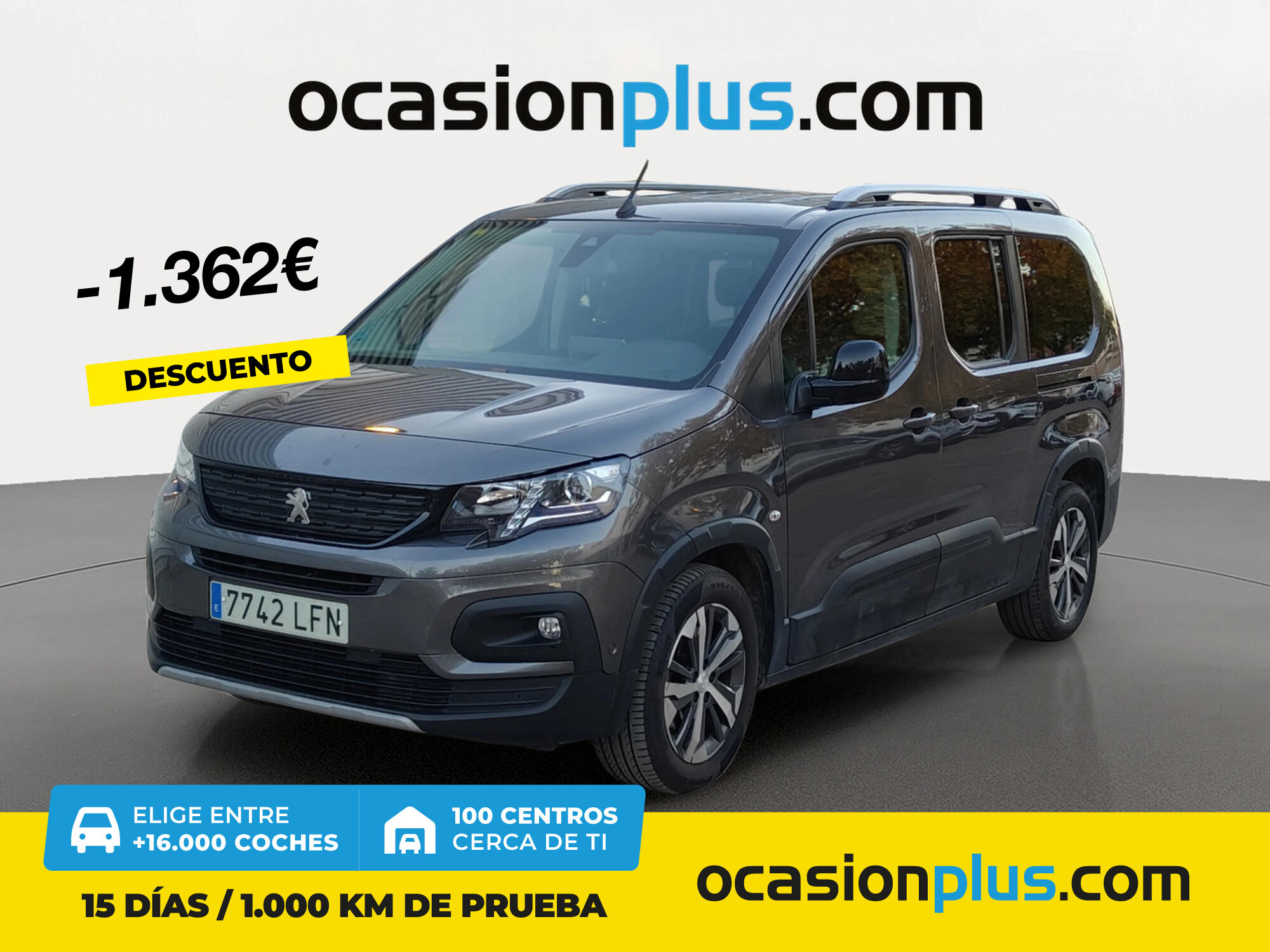 PEUGEOT Rifter (BlueHDi 130 GT Line Standard EAT8 96 kW (130 CV)) en Madrid