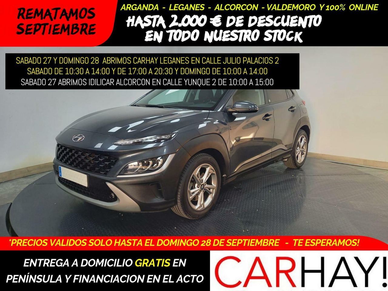 HYUNDAI Kona (1.0T-GDI EDITON 30 120CV) en Madrid