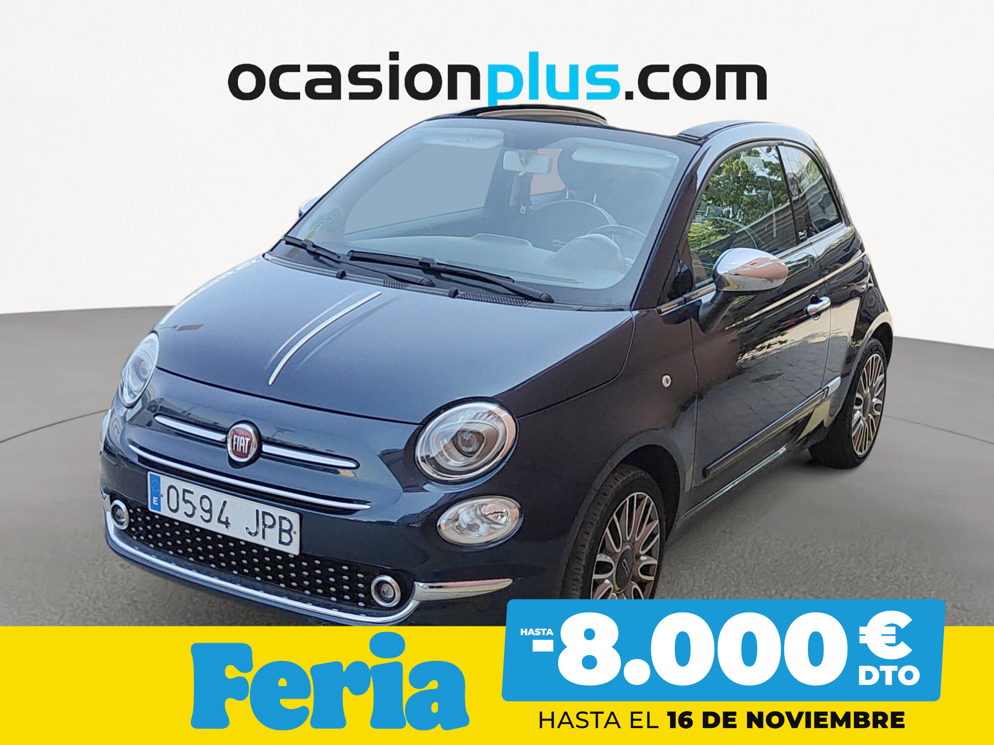 FIAT 500 (1.2 8v Cabrio Lounge 51 kW (69 CV)) en Madrid
