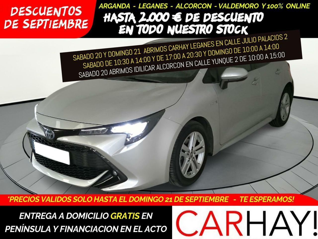 TOYOTA Corolla (1.8 125H BUSINESS PLUS E-CVT) en Madrid