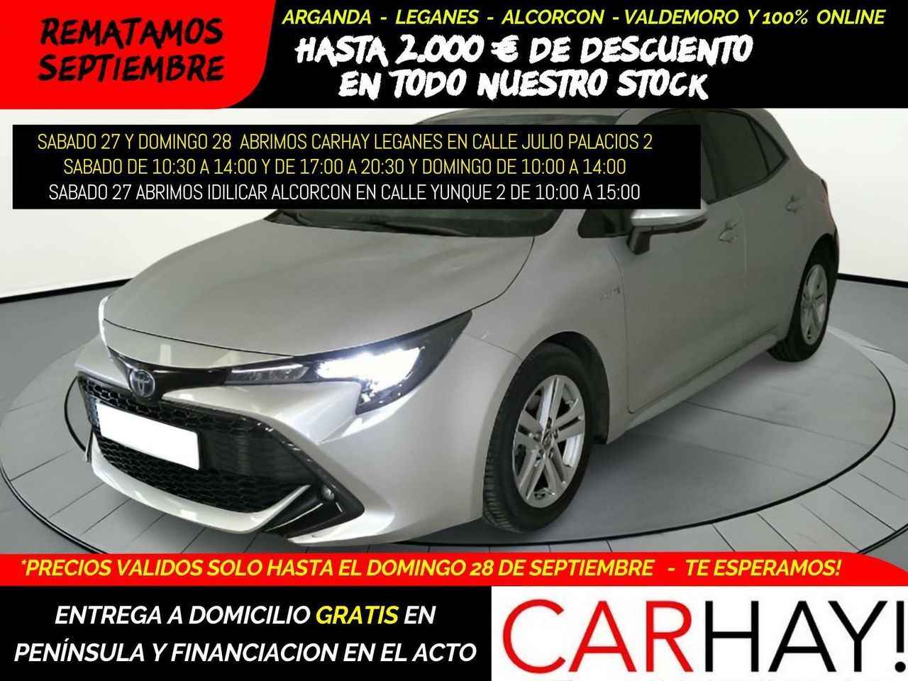 TOYOTA Corolla (1.8 125H BUSINESS PLUS E-CVT) en Madrid