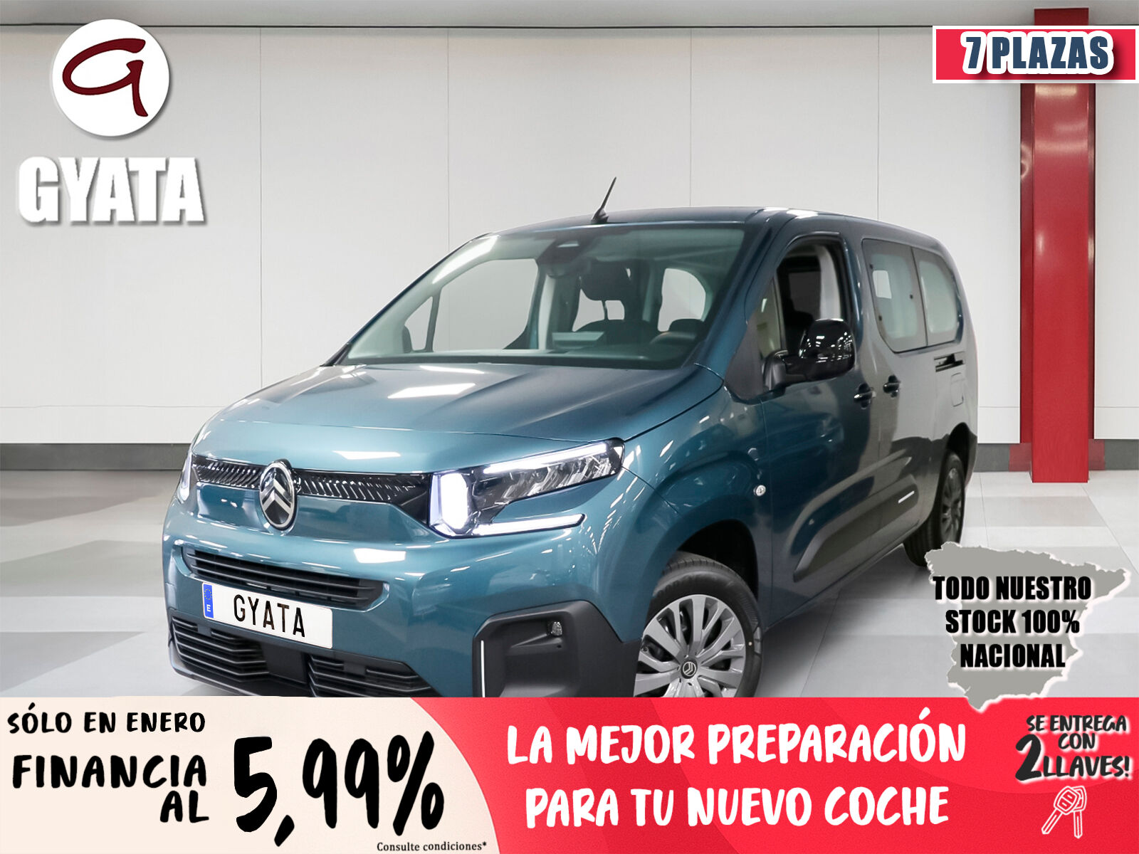 CITROEN Berlingo (BlueHDi 100 S&S Plus Talla XL 75 kW (102 CV)) en Madrid