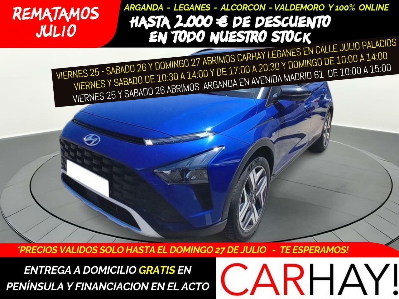 HYUNDAI Bayon (1.0T-GDI 48V INTRO 100CV) en Madrid